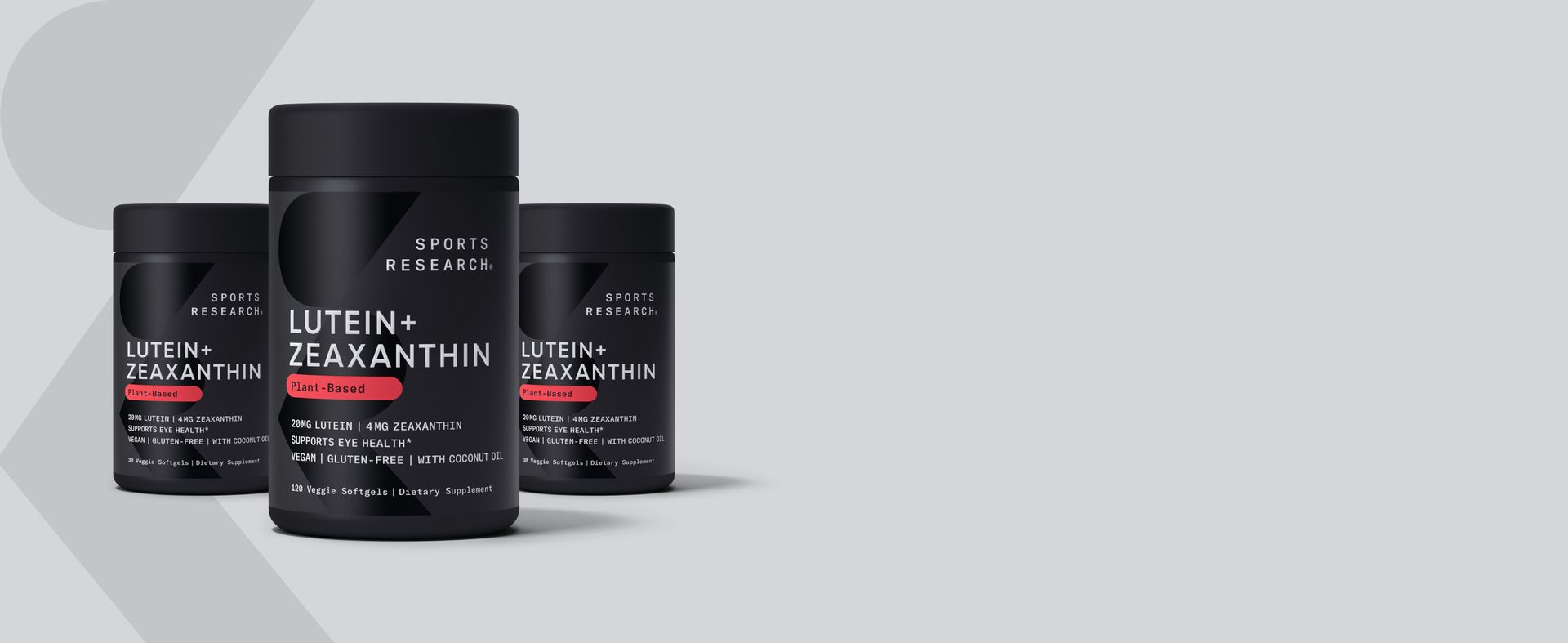 Sports Research® Lutein + Zeaxanthin w/Organic Coconut Oil, 120 Plantgels™