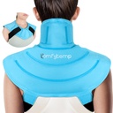 Comfytemp Ice Pack for Neck Shoulders Pain Relief (Small, Bright Blue)