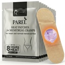 Herbal Period Heat Patches, Tailored for Low-Normal Flow (10 Pack) – 8hr Long-Lasting, Drug-Free Heating Patch for Menstrual Cramps, Bloating & Back Tension – Skin-Safe, Strong Hold, On-the-Go Relief