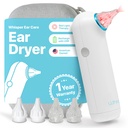 Ear Dryer + Case | USA | 1 Year Warranty | Rechargable Ear Water Drying Aid with Red Light Therapy Delivers Gentle Warm Air to the Ear to Combat Annoying Swimmers Ear Infections as a Ear Fluid Remover