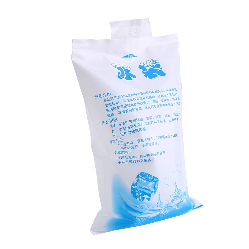 Cold Gel Ice Pack for Cooler Set, Slim and Flexible Freezer Packs Ice Packs for Lunch Bags Reusable Ice Bag for Shipping Frozen Food and Injuries(400ml)