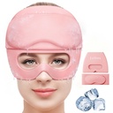 Migraine Relief Cap,2 in 1 Detachable Gel Eye Mask for Hot & Cold Therapy Headache mask with Eye Holes ice Pack for Birthday Gifts for Women