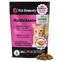 Cat Multivitamin Chews - Cat Treats for Health + Immune, Joint Support, Skin & Coat, and Digestion - Omega 3s, Lysine & Probiotics for Cats, Vitamins for Cats - Chicken (90-Day Supply)