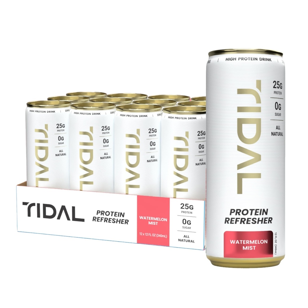 Protein Refresher Drink 12 fl oz 12 Pack Clear Protein Drink Ready to Drink Protein Water Grass Fed Whey Protein Sugar Free Electrolyte Protein Beverage Amino Support Drink