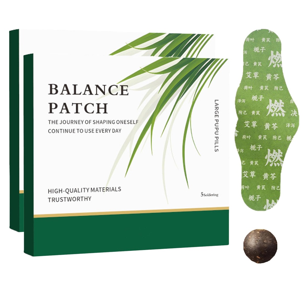 Japanese Herbal Balance Patch, Mugwort Belly Patch for Waist & Abdomen, Plant-Based Ingredients, Comfortable Adhesive Design, Easy Topical Use (2Box (10patches))