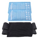 Pallesen Ice Packs, Ice Packs for Injuries Reusable, Cold Packs for Injuries, with Wrap, Flexible Therapy, Soft Gel Pack, Cold Compress for Pain Relief, Blue