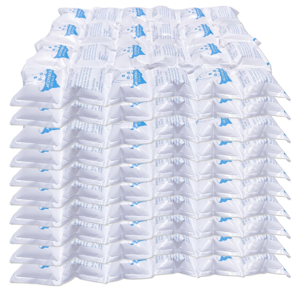 Dry Ice Pack for Shipping Frozen Food, Reusable Ice Packs for Coolers Long Lasting, Flexible Cold Packs Sheets for Lunch Box (10 Large Sheets)