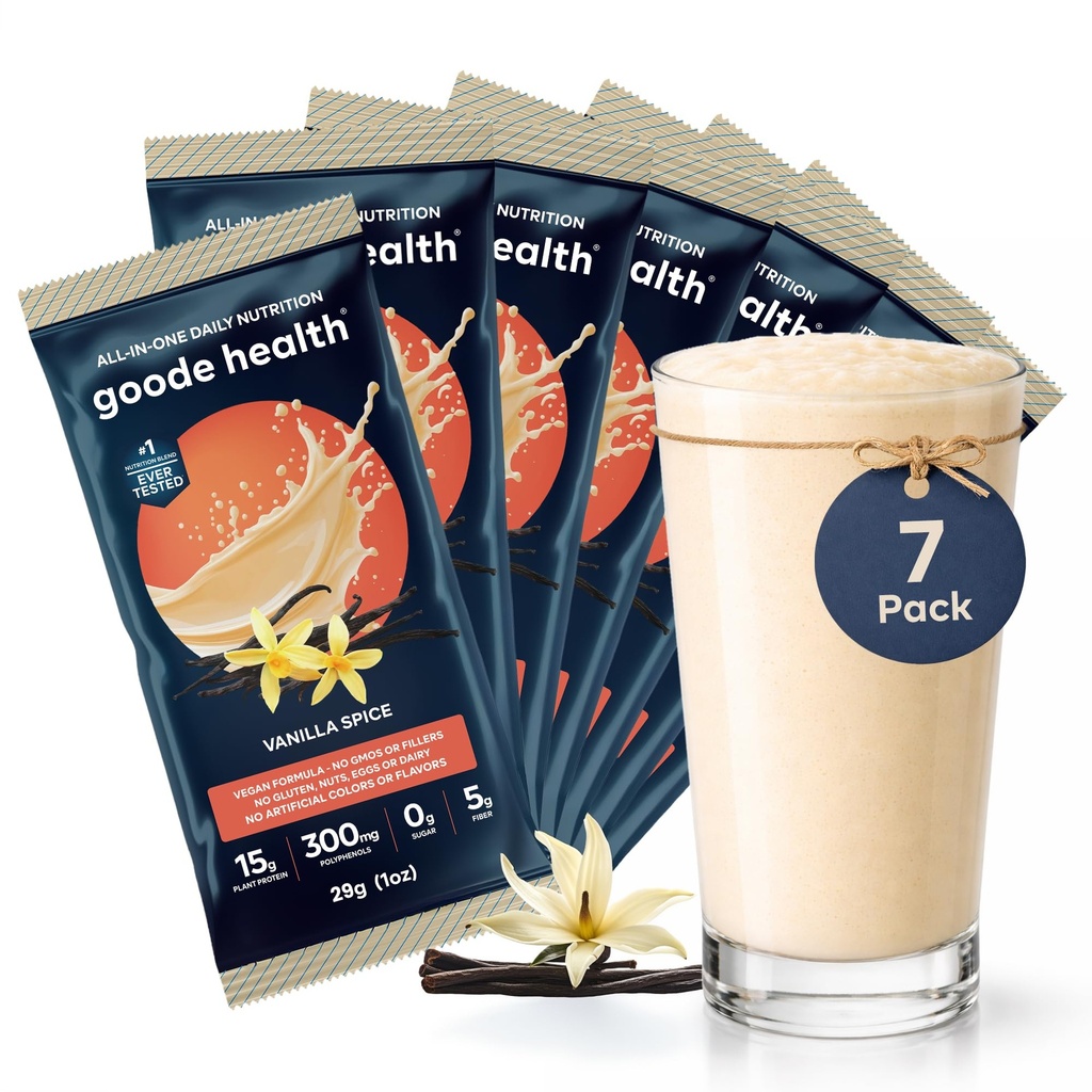 Goode Health Plant Based Meal Replacement Shake, Vanilla Spice
