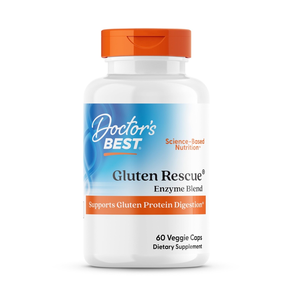 Doctor's Best Gluten Rescue with Glutalytic, Non-GMO, Vegan, Gluten Free, 60 Veggie Caps