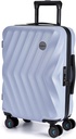 BAGSMART Carry On Luggage 22x14x9 Airline Approved, PC Hardside Suitcase, 20 Inch Carryon with Spinner Wheels, Travel Luggage Lightweight Rolling Suitcases for Men Women (Purple)