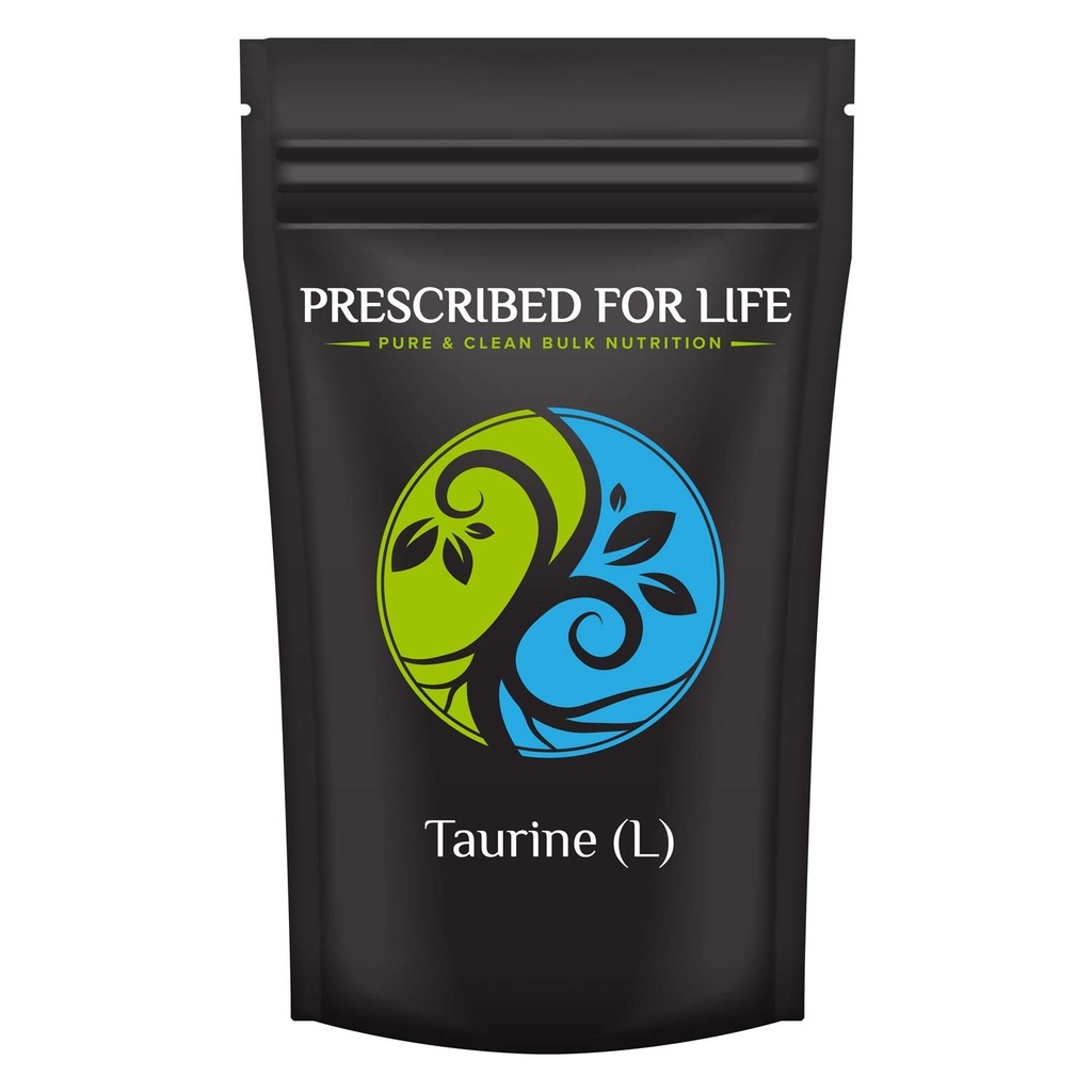 Prescribed For Life Taurine Amino Acid Powder | Pre-Workout Supplement | Gluten Free, Soy Free, No Fillers | Free Form Amino Acid, 12 oz (340 g)