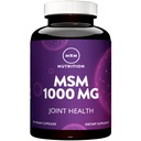 MRM Nutrition MSM 1000mg - For Women & Men - Pure Methylsulfonylmethane Capsules, Bioavailable MSM Supplement for Joint, Hair, Skin & Nail Support, Vegan, Gluten‑Free, Non‑GMO Formula - 120 Servings