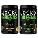 Jocko Fuel Greens Powder Bundle - Greens & Superfood Powder for Healthy Green Juice - Keto Friendly with Spirulina, Chlorella, Digestive Enzymes, & Probiotics - 60 Servings