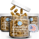 Avenir Nutrition Liver Shield & Cleanse | Herbal Liver Cleanse Detox & Repair Supplement | Milk Thistle & Artichoke Extract Supplements | Fatty Liver & Health Support | 180 Capsules for Men and Women