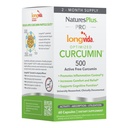 NaturesPlus PRO Longvida Curcumin 500 mg - 60 Capsules - Promotes Healthy Free Radical Protection - Non-GMO, Vegan & Gluten Free - 60 Servings