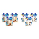 Atkins Energy Shake Creamy Caramel with Protein, 4 Count(Pack of 3) and Atkins Creamy Cinnamon Swirl Protein Shake, 12 Count