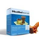 Chocolate Salted Caramel Pudding/Shake Mix - 7/Box | Gluten Free, KETO Friendly, Low Calorie, Low Carb, Vitamin Fortified, Meal Replacement