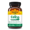 Country Life Simply CoQ10 100mg – Heart Function & Cellular Energy Support Supplement, Pure Coenzyme Q10 for Antioxidant & Cardiovascular Health, Certified Gluten Free & Vegan, 60 Softgels