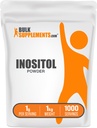 BulkSupplements.com Inositol Powder - Inositol Supplement, Vitamin B8 Supplement - Unflavored & Gluten Free, 1g per Serving, 1kg (Pack of 5) (11 lbs)