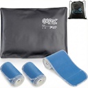 Chattanooga ColPac, Reusable Gel Ice Pack, Cold Therapy for Injury, Muscle Soreness, Sprains, and Strains, 10" x 13.5" Standard Size, Bundle with 3 Pack 4" x 36" Nylatex Wrap & Drawstring Bag