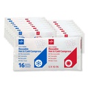 Medline Accu-Therm Reusable Hot/Cold Gel Packs, 5” x 10”, Soft & Flexible, for Injuries, Fast Relief, Recovery & Muscle Soreness - Pack of 16