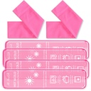 Reusable Postpartum Perineal Ice Pack - Hot & Cold Therapy Pads for Hemorrhoid Relief, Uterine Cramps, C-Section Recovery, Reduces Swelling - Hypoallergenic & Leak-Proof (Pink)