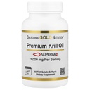 California Gold Nutrition Premium Krill Oil with Superba2 Bioavailable Omega-3s from Antarctic Krill - Heart & Brain Health Support - Gluten Free, Non-GMO - 1000 mg - 60 Fish Gelatin Softgels
