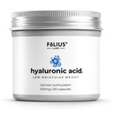 FOLIUS LABS Clean Label Ultra High Purity Hyaluronic Acid Capsules 500mg