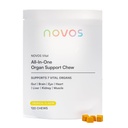 Novos Vital Chews | All-In-One Organ Support | Liver, Brain, Eyes, Heart & Gut Support for Men & Women | Nattokinase, Lutein, Inulin, Rutin & More | Tropical Flavor (120 Count)