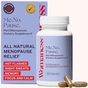 Womaness Me.No.Pause Supplement for Women - Hormone Balance for Women Perimenopause and Menopause - Ashwagandha, Pycnogenol and Bacognize for Hot Flashes, Brain Fog and Mood Hormone Free - 30 Capsules