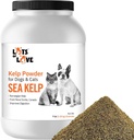 Organic Sea Kelp Powder (7 Pounds, 3.2 KG), Iodine and Thyroid Support for Dog & Cat, Norwegian Kelp Powder Supplement by Lots of Love