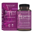 Reserveage Beauty Bergamot Cholesterol Support with Resveratrol - Antioxidant Supplement for Cardiovascular Support & Heart Health - Vegan & Non-GMO - 30 Capsules (30 Servings)